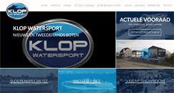 Desktop Screenshot of klopwatersport.nl