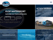 Tablet Screenshot of klopwatersport.nl